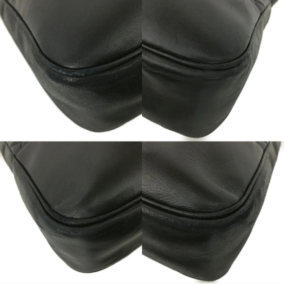 CHANEL Quilted Matelasse CC Logo Lambskin Shoulder Bag Black - Picture 7 of 11